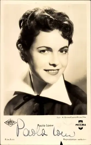 Ak Schauspielerin Paola Loew, Portrait, Prisma Film, Ein Leben für Do