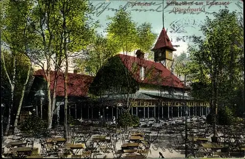 Ak Hansestadt Bremen, Kaffeehaus am Emmasee, Bürgerpark