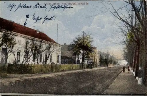 Ak Eydtkau Eydtkuhnen Ostpreußen, Hindenburgstraße