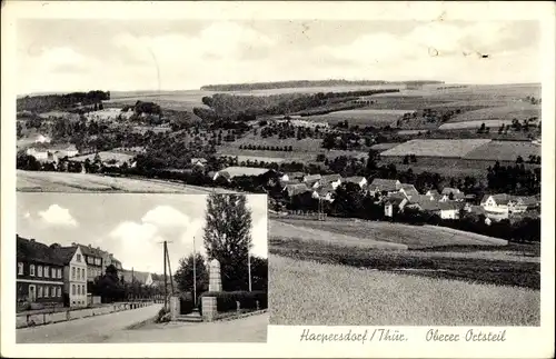 Ak Harpersdorf Kraftsdorf in Thüringen, Oberer Ortsteil