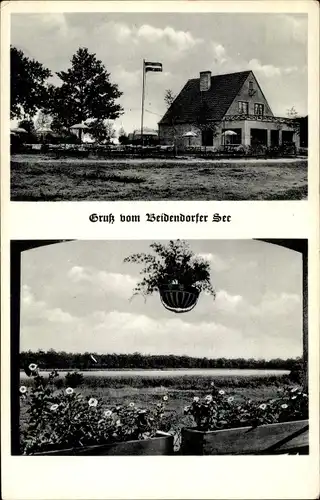 Ak Klempau in Schleswig Holstein, Beidendorfer See, Gasthaus Birkenkrug