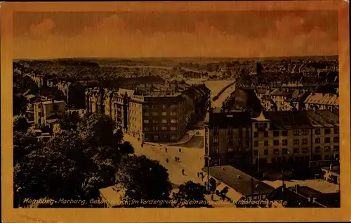 Ak Hamburg Harburg, Gesamtblick, Tielemannsallee