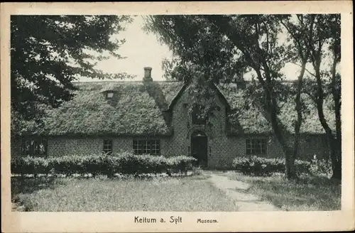 Ak Keitum auf Sylt, Eingang zum Museum