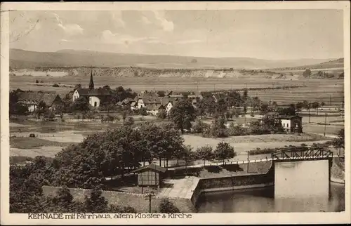 Ak Kemnade Bodenwerder an der Weser, Fährhaus, Kloster, Kirche