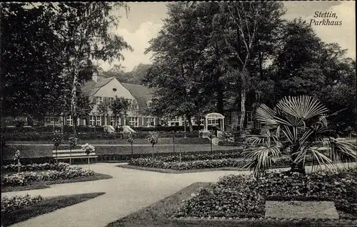 Ak Szczecin Stettin Pommern, Parkhaus