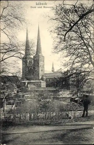 Ak Hansestadt Lübeck, Dom und Museum