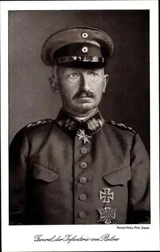 Ak General der Infanterie von Below, Portrait in Uniform, Pour le Merite Orden