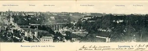 Klapp Ak Luxemburg, Panorama der Stradt