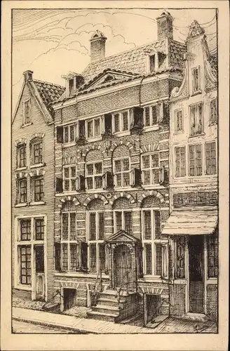 Künstler Ak Amsterdam Nordholland Niederlande, Rembrandt-huis