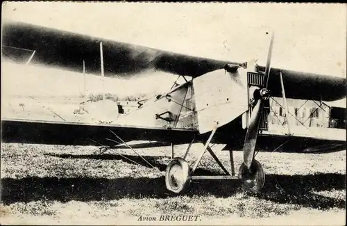 Ak Avion Breguet, Doppeldecker, Flugzeug