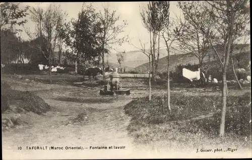 Ak Taforalt Marokko, Fontaine et lavoir