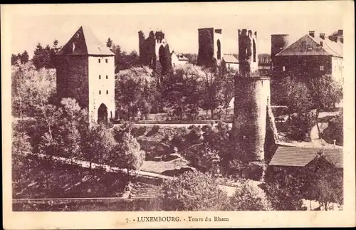 Ak Luxemburg, Tours du Rham