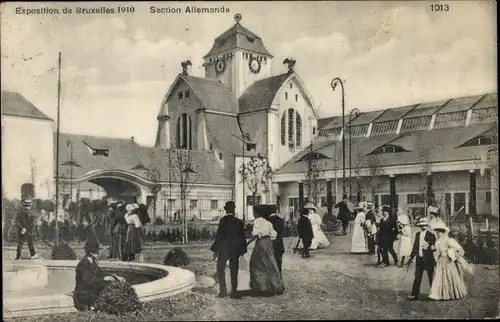 Ak Bruxelles Brüssel, Exposition 1910, Section Allemande