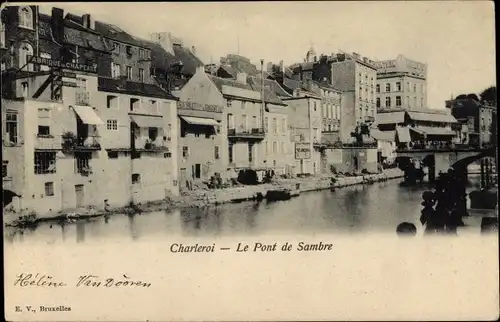 Ak Charleroi Wallonien Hennegau, Le Pont de Sambre