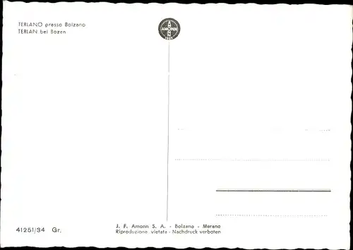 Ak Terlan Terlano Südtirol, Ortsansicht mit Gebirgspanorama