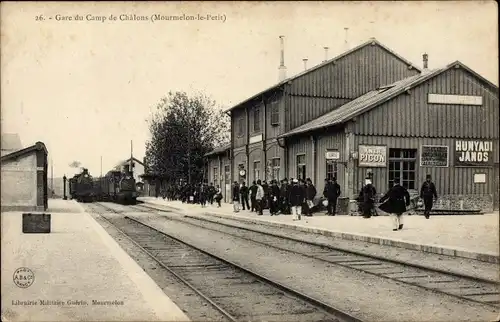 Ak Mourmelon le Petit Marne, Gare du Camp de Chalons
