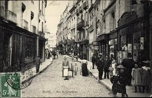Ak Blois Loir-et-Cher, Rue du Commerce