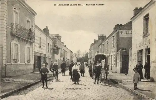 Ak Ancenis Loire-Atlantique, Rue des Morcines