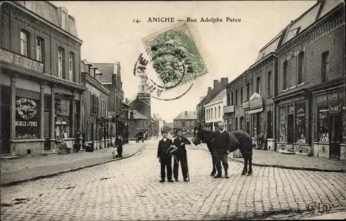 Ak Aniche Nord, Rue Adolphe Patou