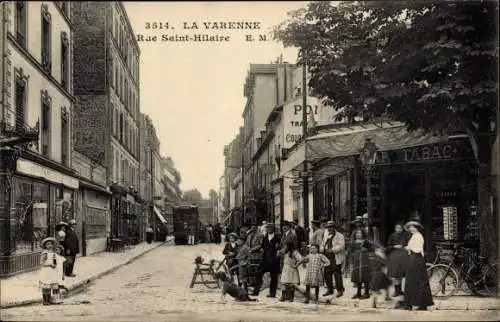 Ak Varenne Val de Marne, Rue Saint Hilaire
