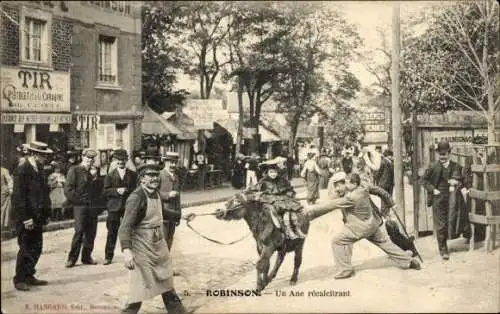 Ak Robinson Hauts de Seine, Une Rue recalcitrant