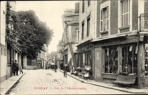 Ak Bernay Eure, Rue de l'Administration