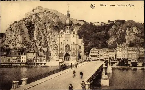 Ak Dinant Wallonien Namur, Pont, Citadelle et Église
