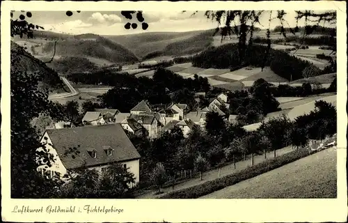 Ak Goldmühl Bad Berneck im Fichtelgebirge Bayern, Panorama