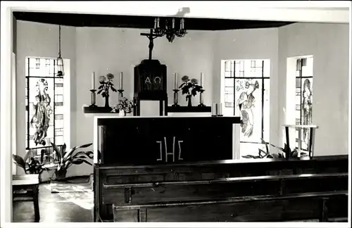 Foto Ak Herzberg in der Mark, Innenansicht Kirche, Altar,