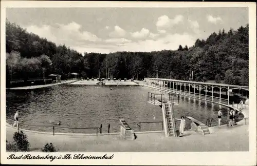 Ak Rastenberg Thüringen, Schwimmbad mit Sprungturm