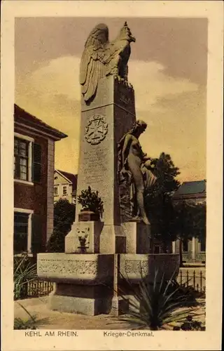 Ak Kehl am Rhein, Kriegerdenkmal