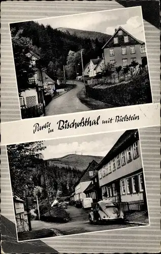 Ak Lautenthal Langelsheim im Oberharz, Partie im Bischofstal mit Bielstein