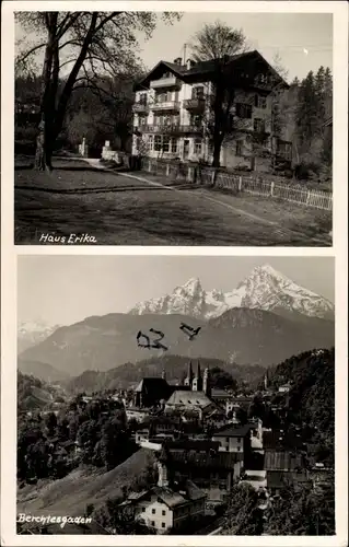 Foto Ak Berchtesgaden in Oberbayern, Haus Erika, Panorama