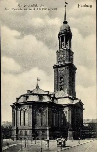 Ak Hamburg Mitte Neustadt, Gr. Michaeliskirche, Kirche St. Michaelis, Michel