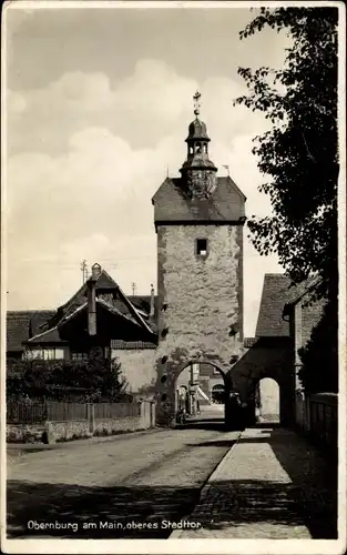 Ak Obernburg am Main Unterfranken, Oberes Stadttor