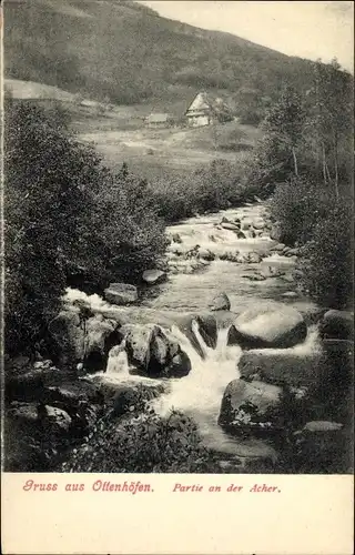 Ak Ottenhöfen im Schwarzwald, Partie an der Acher