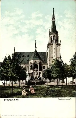 Ak Bingen am Rhein,  Rochuskapelle, Kinder, Kirche