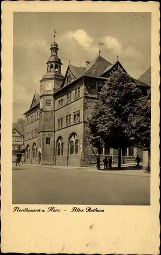 Ak Nordhausen am Harz Thüringen, Altes Rathaus