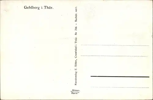 Ak Gehlberg Suhl in Thüringen, Haus, Außenansicht