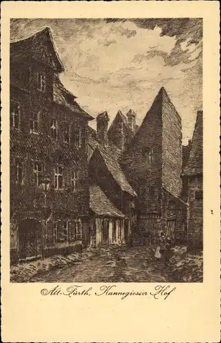Ak Fürth in Mittelfranken Bayern, Kannegiesser Hof