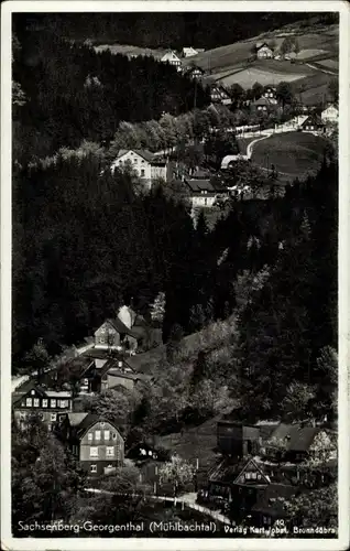 Ak Sachsenberg Georgenthal Klingenthal im Vogtland, Mühlbachtal
