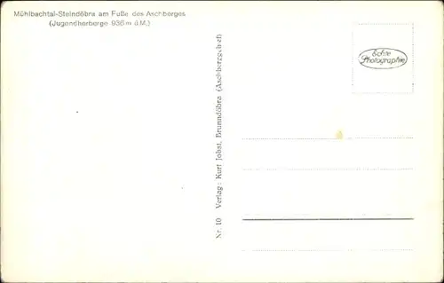 Ak Sachsenberg Georgenthal Klingenthal im Vogtland, Mühlbachtal