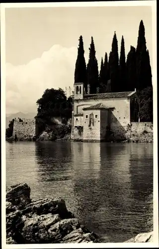 Ak San Vigilio Lago di Garda Veneto, Teilansicht