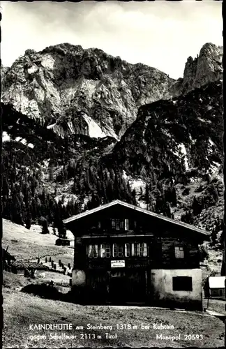 Ak Scheffau am Wilden Kaiser Tirol Österreich, Kaindlhütte