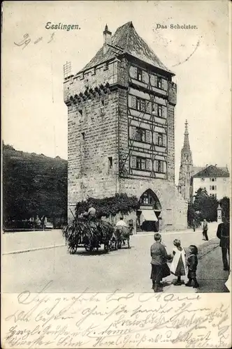 Ak Esslingen am Neckar, Schelztor