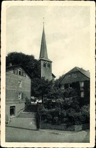 Ak Waldbröl im Oberbergischen Kreis, An der evangelischen Kirche