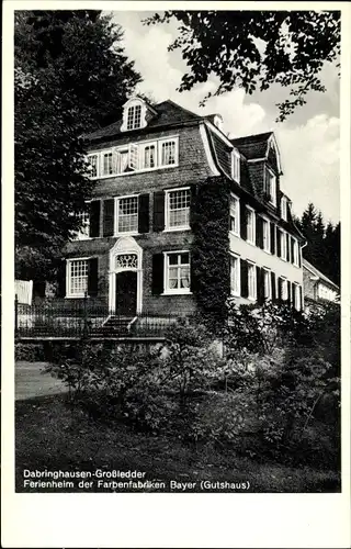 Ak Dabringhausen Wermelskirchen im Bergischen Land, Ferienheim der Farbenfabriken Bayer
