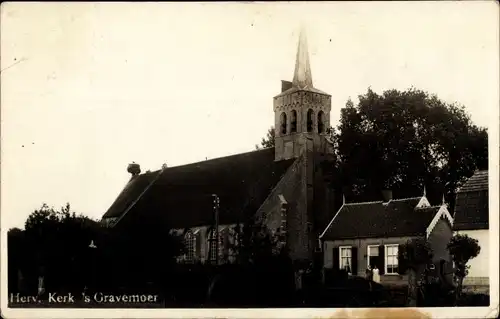 Ak 's Gravenmoer Nordbrabant, Herv. Kerk