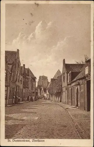 Ak Zierikzee Zeeland, St. Domnostraat