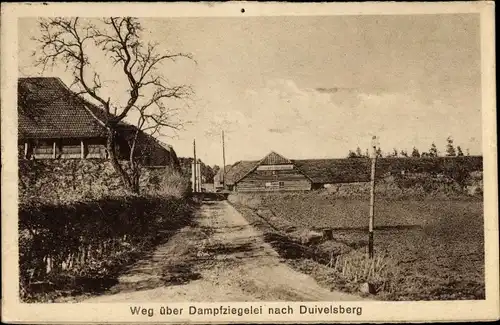 Ak Berg en Dal Gelderland Niederlande, Weg über Dampfziegelei nach Duivelsberg